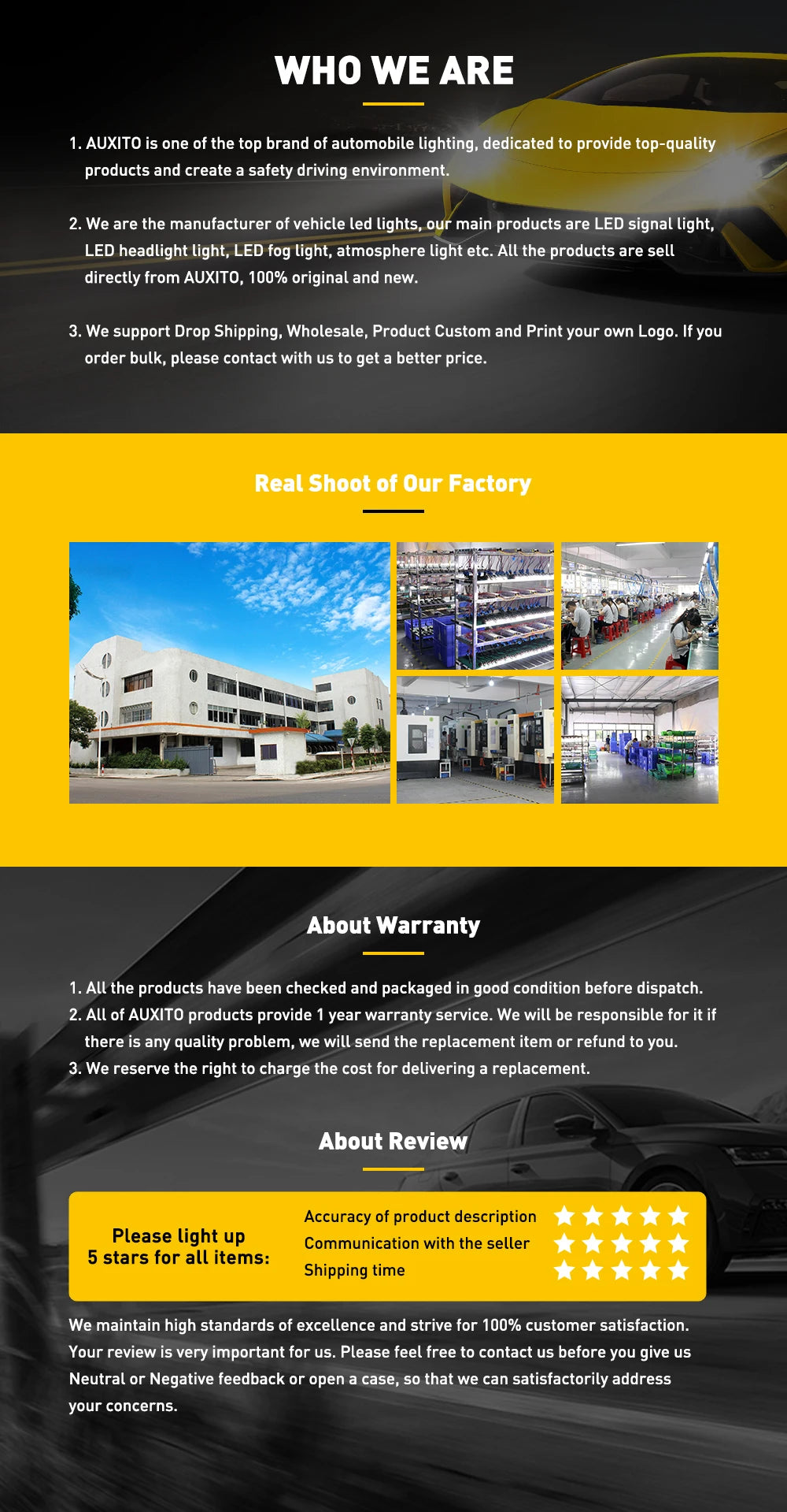 AUXITO 2Pcs 22000LM H11 LED Headlight Canbus H8 H9 9005 HB3 9012 HIR2 9006 HB4 Turbo Lamp 120W Super Bright Car Headlamp 6500K