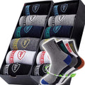 10 pairs Breathable Men's Basketball Crew Socks for Spring and Fall Sweat Absorption Deodorant Sports Stockings