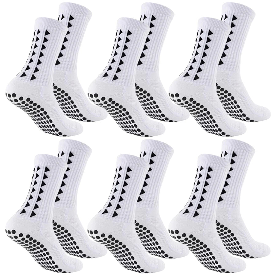 6Pairs men women football grip socks towel bottom sport socks rugby soccer cycling running Exercise athletic socks