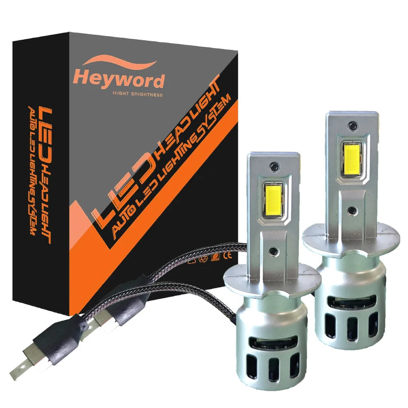 Heyword H7 LED Headlight Bulb Mini Wireless 460W 155000LM 6500K CSP for Car Headlamp Auto Diode Lamps H7 Turbo Led Automobile