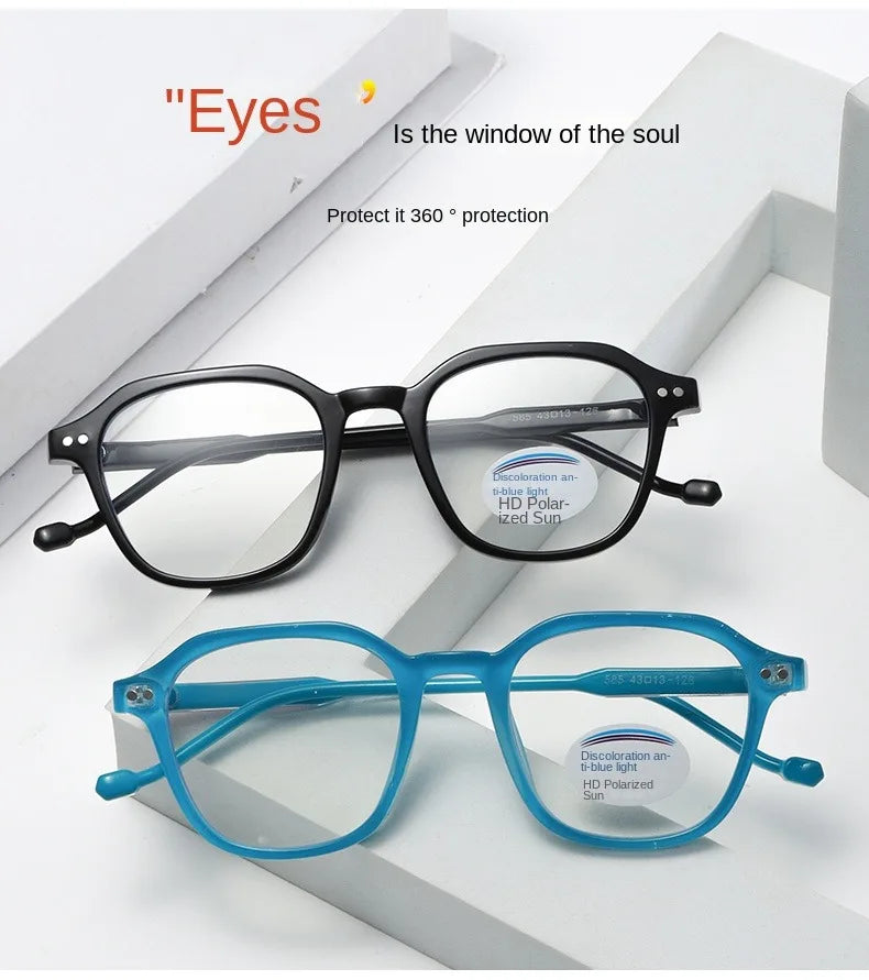 2PACK Children Radiation Protection Glasses Fashion Plain Glasses for Kid Computer Phone Online Course Anti Blue Light Glasses