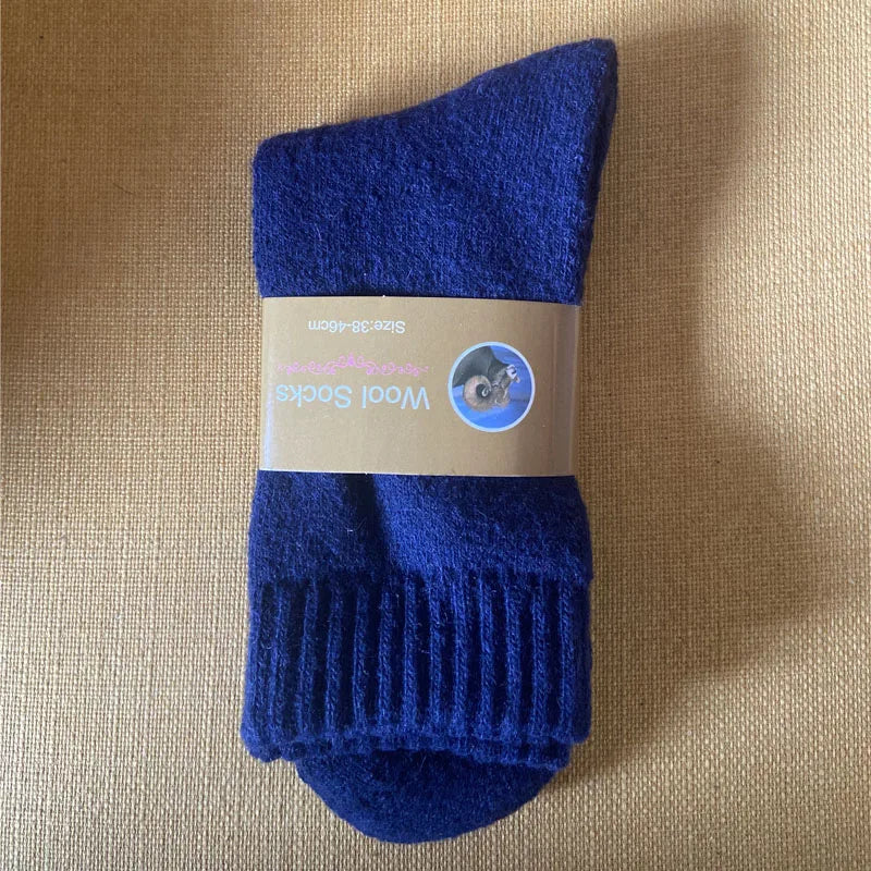 2025 New Winter Super Thicker Warm Socks Wool Male Men Women Socks Solid Socks Merino Wool Socks Against Cold Snow Terry Socks