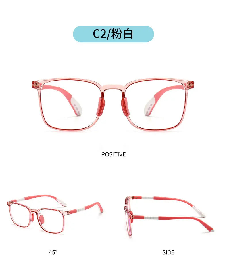 Anti Blue Rays Adolescent Prescription Glasses For The Nearsighted TR90 Safety Boy Girl Short-sight Eyewear 0 -0.5 -0.75 To -6.0