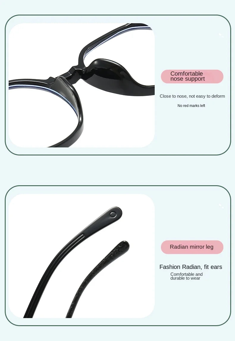 Blue Light Blocking Glasses for Kids Computer Glasses Silicone Frame Clear Lens Girl Boy Video Gaming Children Safety Eyewear