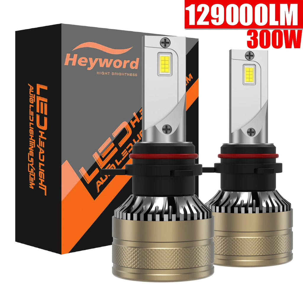 Heyword High Power CSP H4 H7 LED 390W 129000LM H1 H8 H9 H11 Car LED Light Bulbs 9005 HB3 9006 HB4 9012 HIR2 Auto Fog Lamp 6000K