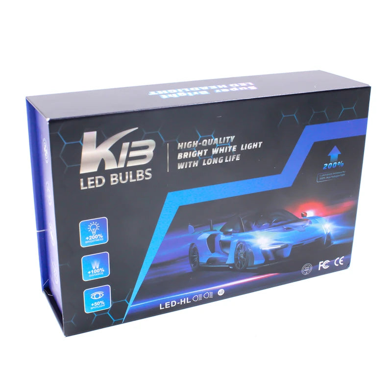 K13 max H7 H1 H11 Led Lamp 3 Copper Tube Led Light For Car Light Fog Light H7 H11 HB3 9005 Led Headlight Bulb