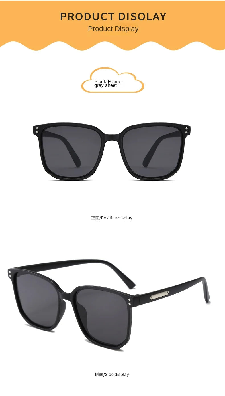 Children Sunglasses 2024 Fashion Square Kids Sunglasses Boy Girl Square Goggles Baby Travel Glasses 7 Colors Optional UV400