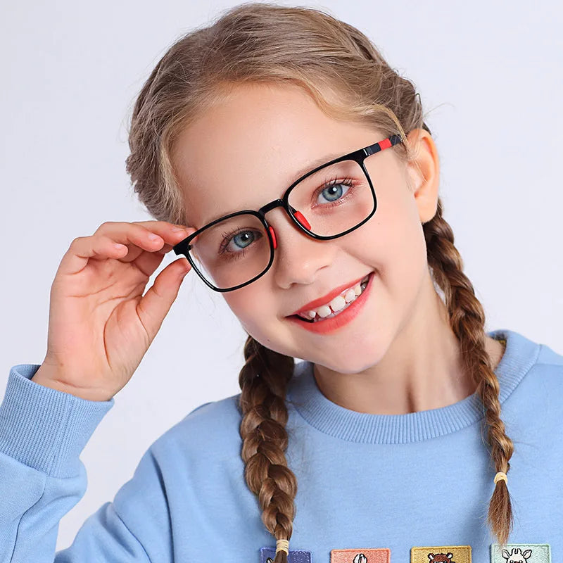 Anti Blue Rays Adolescent Prescription Glasses For The Nearsighted TR90 Safety Boy Girl Short-sight Eyewear 0 -0.5 -0.75 To -6.0