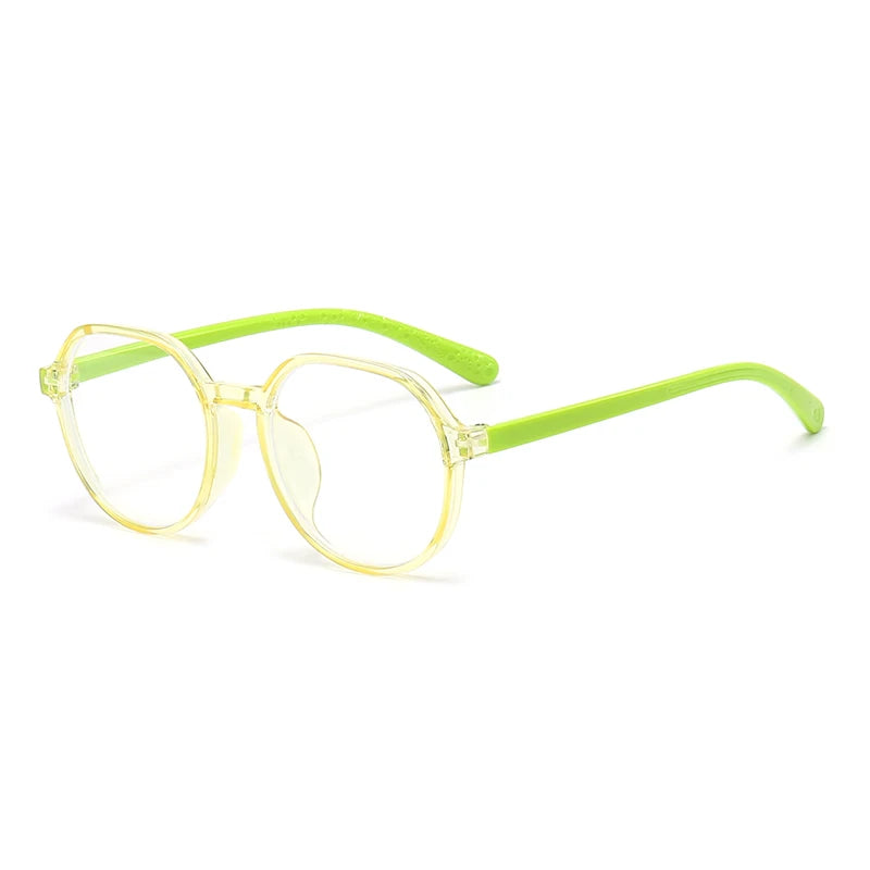 Blue Light Blocking Glasses for Kids Computer Glasses Silicone Frame Clear Lens Girl Boy Video Gaming Children Safety Eyewear