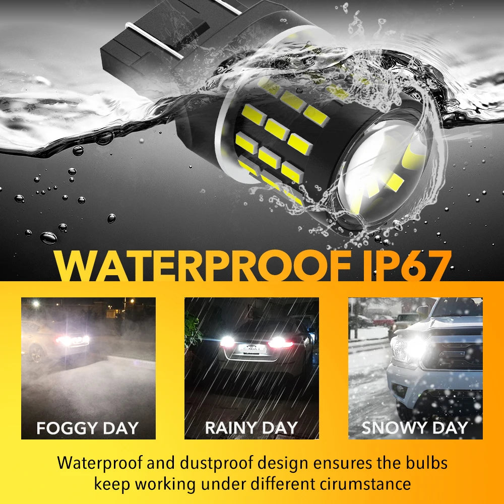 2Pcs T20 LED Canbus 7443 W21/5W LED Bulb for Opel Zafira Astra J Insignia Vivaro 2019 W21W LED Position Light DRL Driving Lamp