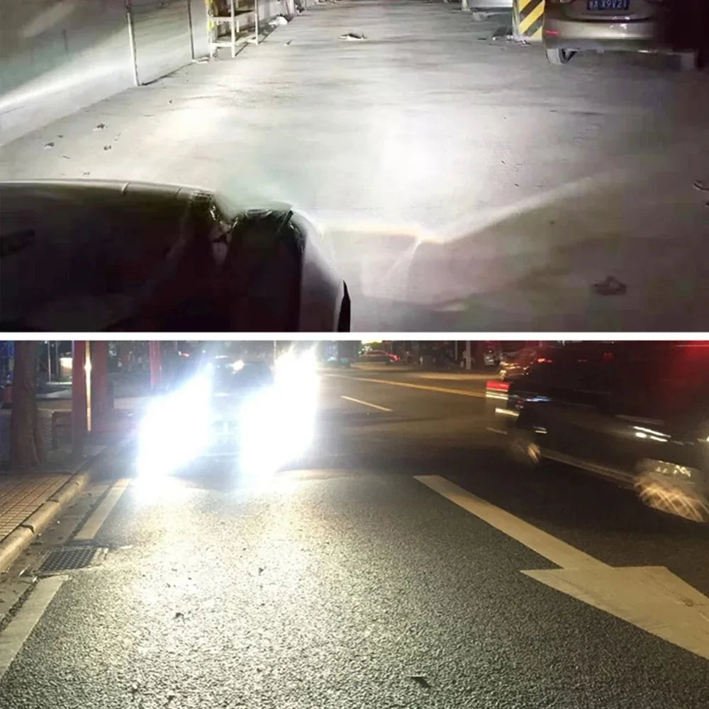 2Pcs Car HB3 LED Bulbs 9005 9006 HB4 Headlight Fog Bulb Lamp Light 6000K  White Automotive Fog Lights Turbo Mini Lamp Headlights