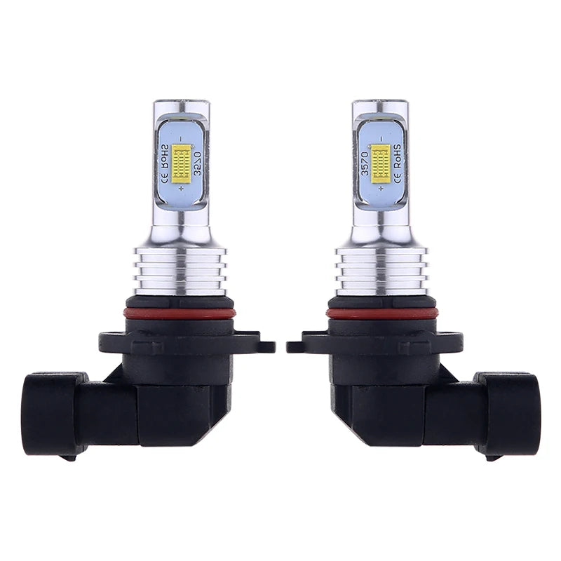 2Pcs Car HB3 LED Bulbs 9005 9006 HB4 Headlight Fog Bulb Lamp Light 6000K  White Automotive Fog Lights Turbo Mini Lamp Headlights