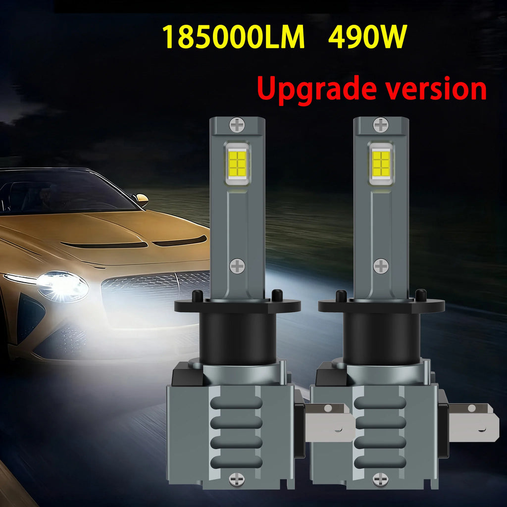 Heyword H7 LED Headlight Bulb Mini Wireless 460W 155000LM 6500K CSP for Car Headlamp Auto Diode Lamps H7 Turbo Led Automobile