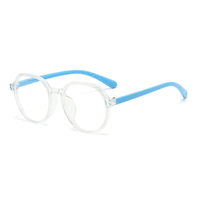 Blue Light Blocking Glasses for Kids Computer Glasses Silicone Frame Clear Lens Girl Boy Video Gaming Children Safety Eyewear