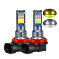 2 H8 H9 LED H11 9005 HB3 9006 HB4 car CSP LED fog light bulbs 3000K6000K yellow white car fog lights daytime running lights