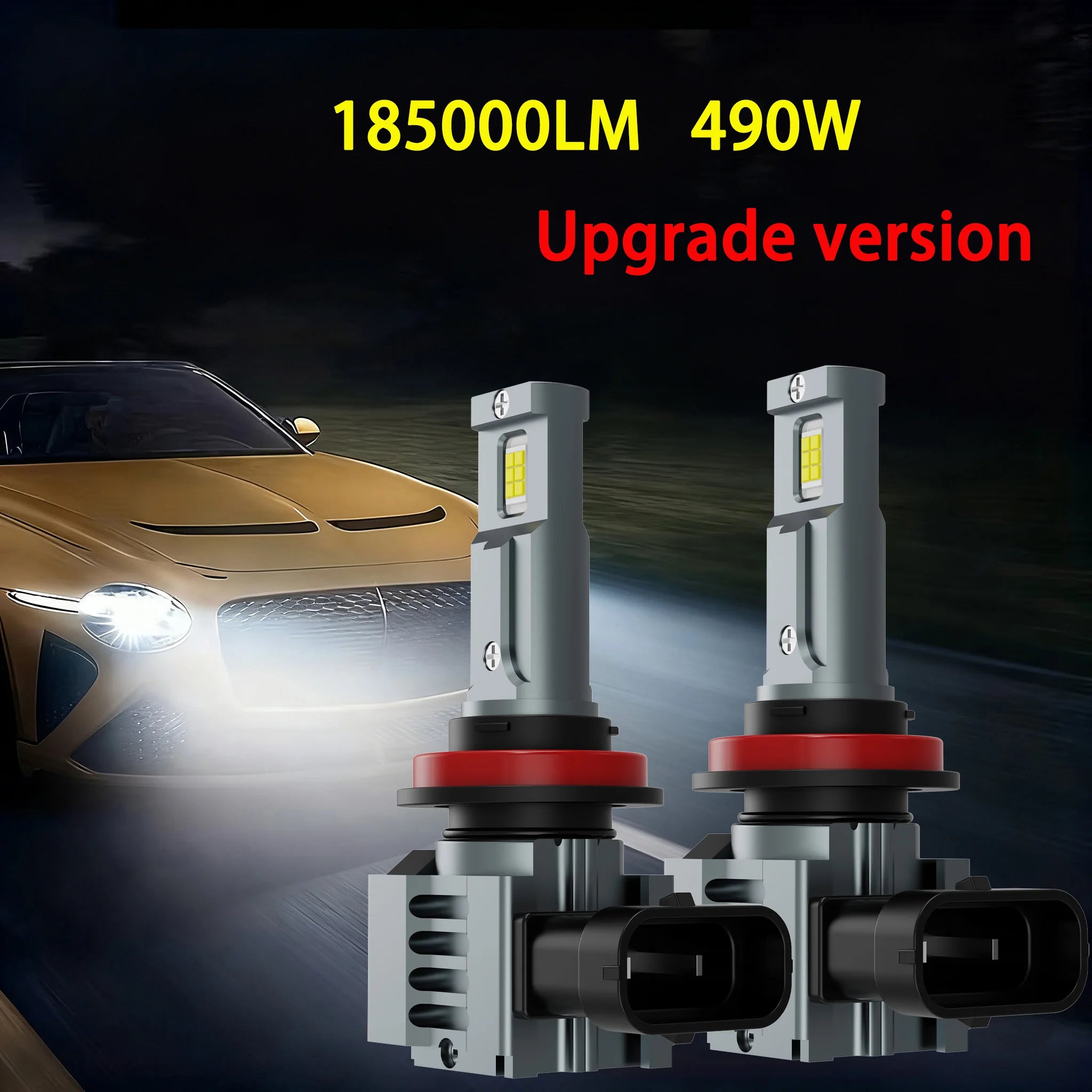 Heyword H7 LED Headlight Bulb Mini Wireless 460W 155000LM 6500K CSP for Car Headlamp Auto Diode Lamps H7 Turbo Led Automobile