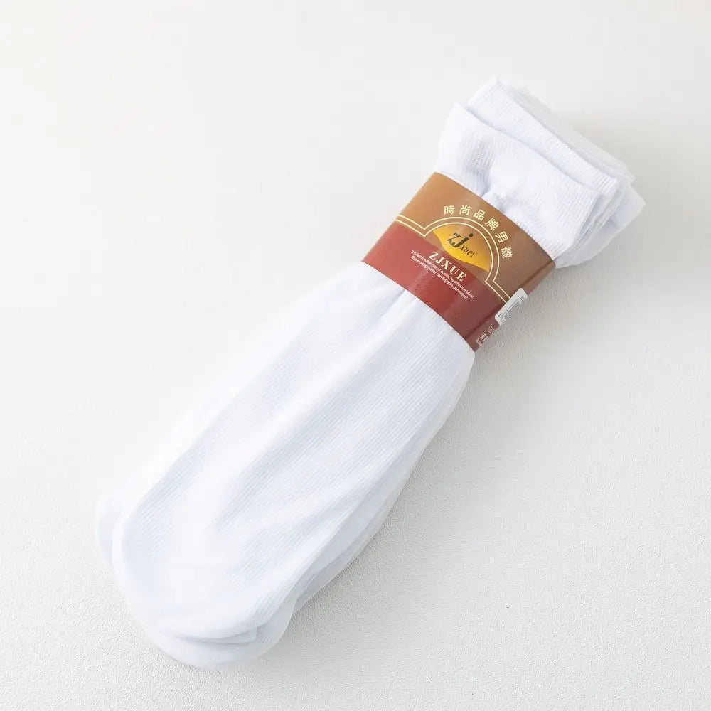 10pairs Men Ice Silk Socks Summer Spring Ultra-thin Socks Solid Business Socks Breathable Soft Socks Ankle Bamboo Fiber Socks