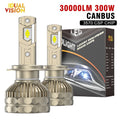 30000LM H7 LED Canbus Car Headlight Super HB4 H11 H4 H1 9012 HB3 9005 9006 H8 Lights Plug-N-Play Bulbs 300W 6000K Auto Lamp