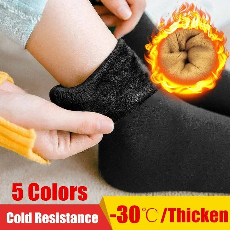 1/2/4/5Pair New Women Winter Thicken Warm Short Socks Thermal Cashmere Wool Socks Nylon Snow Velvet Boots Home Floor Calcetines