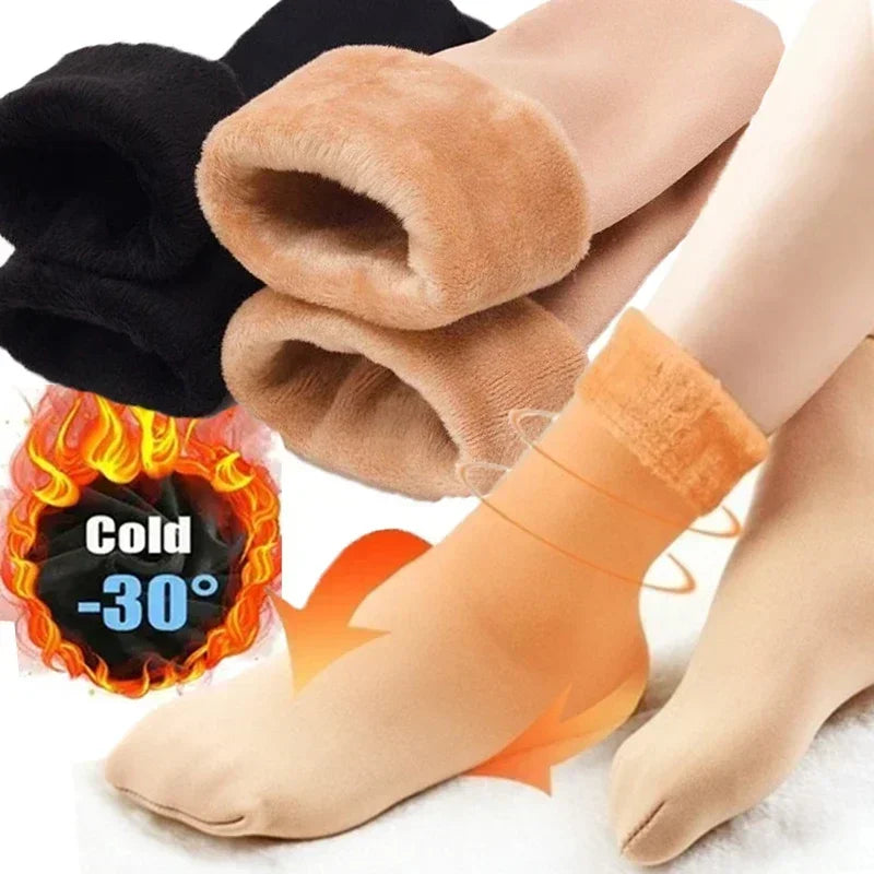 1/2/4/5Pair New Women Winter Thicken Warm Short Socks Thermal Cashmere Wool Socks Nylon Snow Velvet Boots Home Floor Calcetines