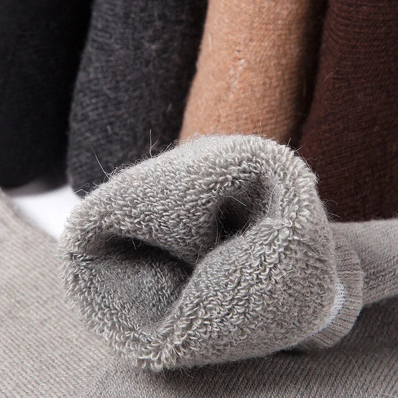 2025 New Winter Super Thicker Warm Socks Wool Male Men Women Socks Solid Socks Merino Wool Socks Against Cold Snow Terry Socks