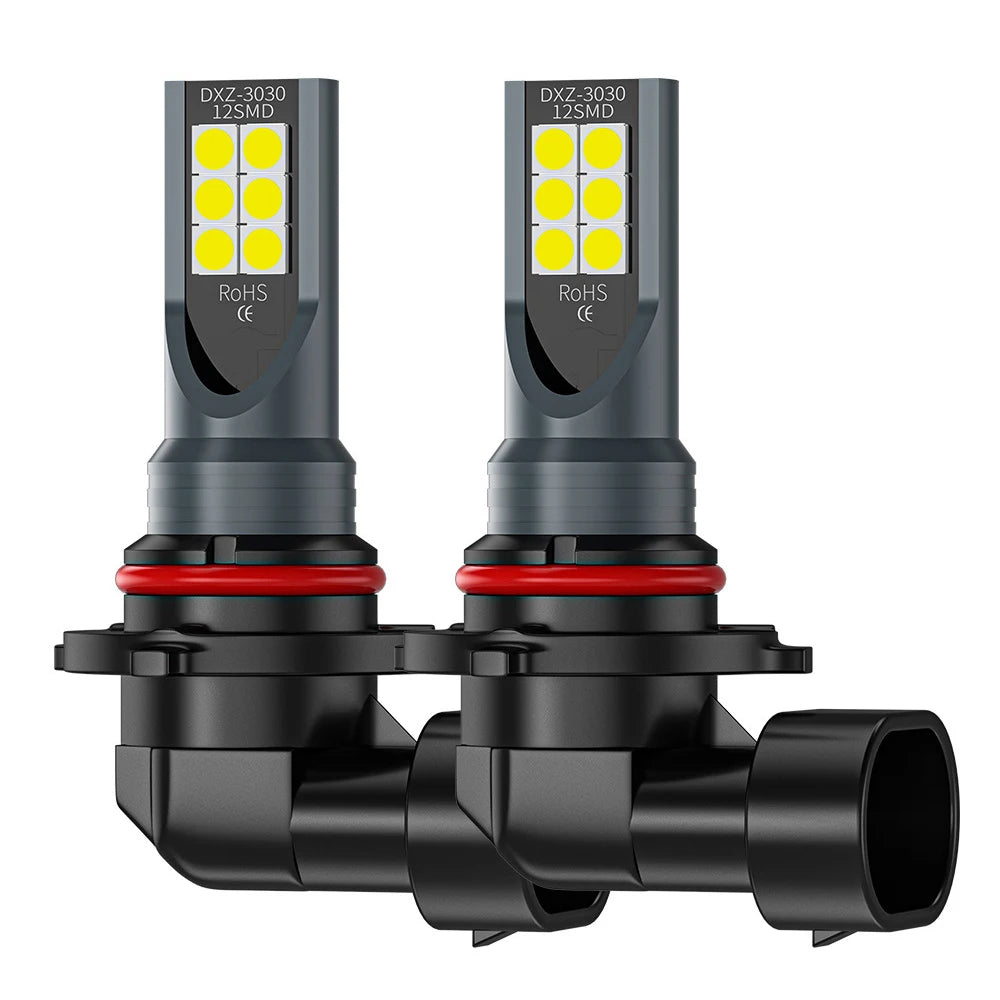 2Pcs H8 H11 LED Bulb H16 JP 9005 HB3 9006 HB4 Led Lamp Super Bright Car Fog Lights Day Driving Running Light 12V 6000K White