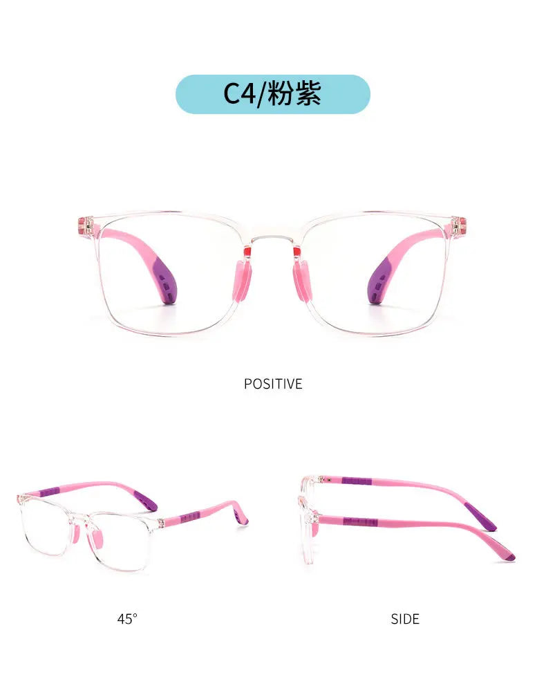 Anti Blue Rays Adolescent Prescription Glasses For The Nearsighted TR90 Safety Boy Girl Short-sight Eyewear 0 -0.5 -0.75 To -6.0