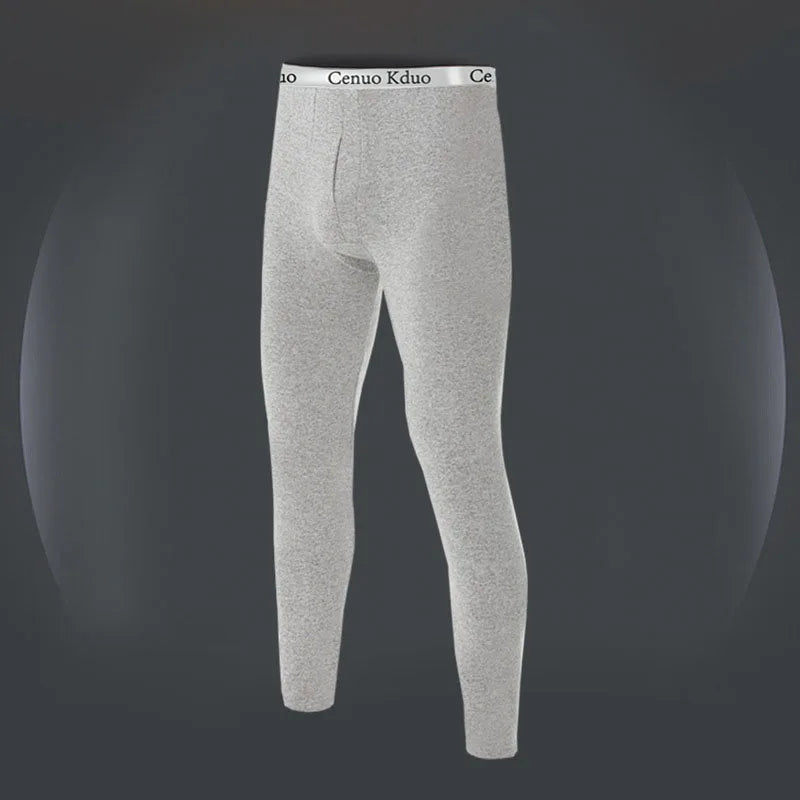 2024 New Men's Tight Sports Pants Slim Pants Autumn And Winter Thermal Pants Plush High Stretch Quick Drying Compression Pants