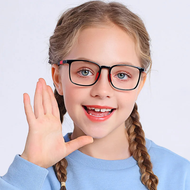 Anti Blue Rays Adolescent Prescription Glasses For The Nearsighted TR90 Safety Boy Girl Short-sight Eyewear 0 -0.5 -0.75 To -6.0
