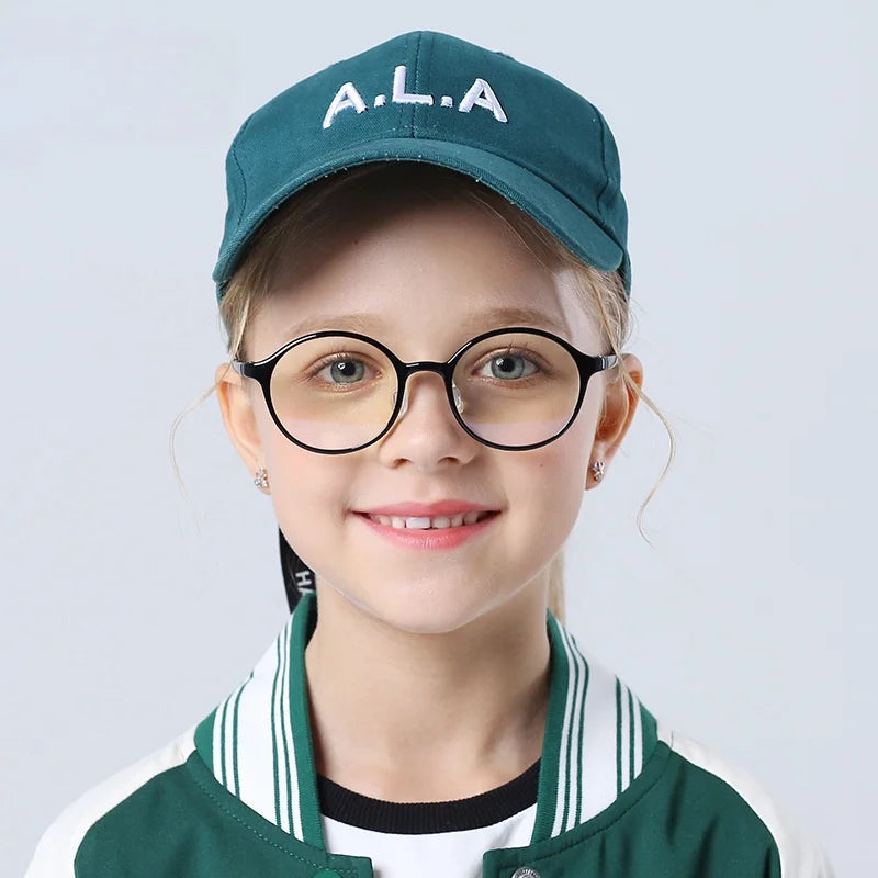 Kids Anti-Blue Glasses Anti Radiation Eyeglass Anti Rad Glasses for Kids Against Blue Light Eyeglasses Replaceable Lens