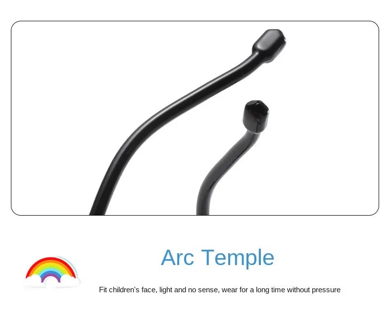 2PACK Children Radiation Protection Glasses Fashion Plain Glasses for Kid Computer Phone Online Course Anti Blue Light Glasses