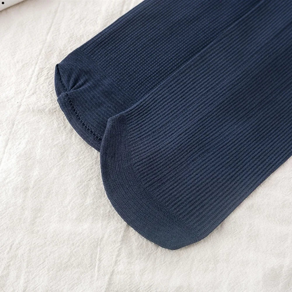 10pairs Men Ice Silk Socks Summer Spring Ultra-thin Socks Solid Business Socks Breathable Soft Socks Ankle Bamboo Fiber Socks