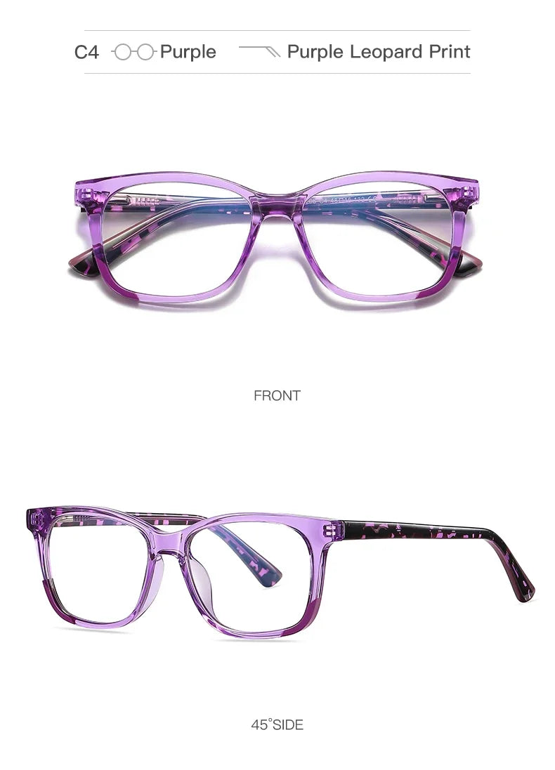 CLLOIO Ultralight Kids Myopia Learn Eyewear Fashion Blue Light Blocking Glasses Teenagers Children Optical Frame