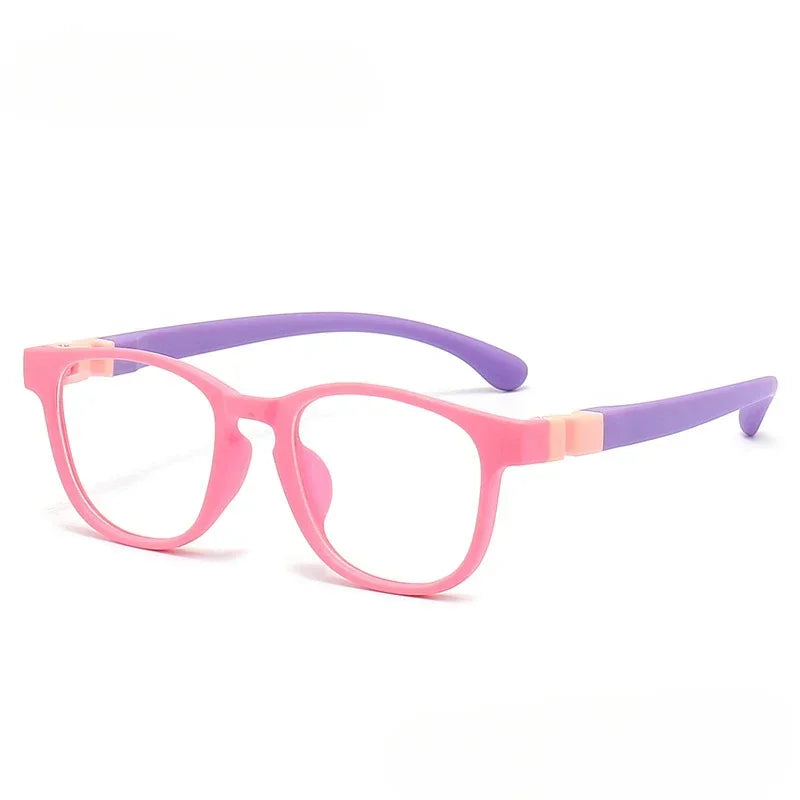 Kids Anti-blue Light Glasses Removable Silicone Children Boys Girls Computer Eyeglasses Ultra Light Frame Eye Protection Eyewear