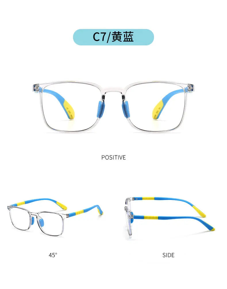 Anti Blue Rays Adolescent Prescription Glasses For The Nearsighted TR90 Safety Boy Girl Short-sight Eyewear 0 -0.5 -0.75 To -6.0