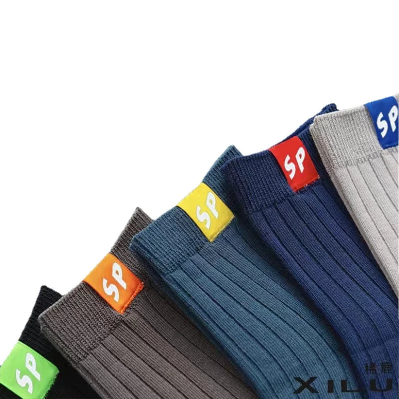 5 Pairs of Men's Cotton Blend Fashionable Low-cut Socks, Comfortable and Breathable for Daily Wear