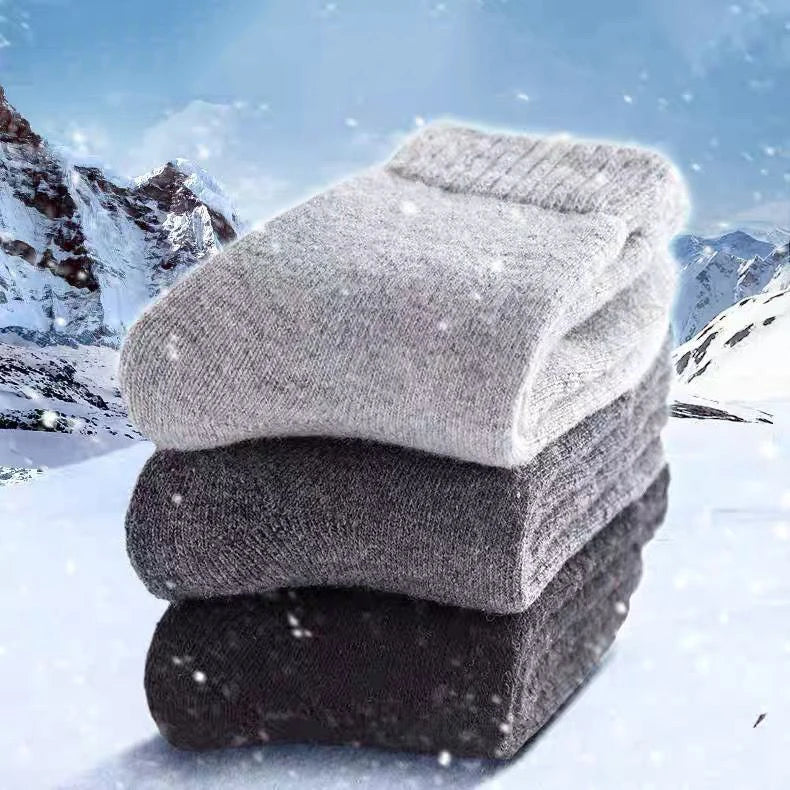 2025 New Winter Super Thicker Warm Socks Wool Male Men Women Socks Solid Socks Merino Wool Socks Against Cold Snow Terry Socks