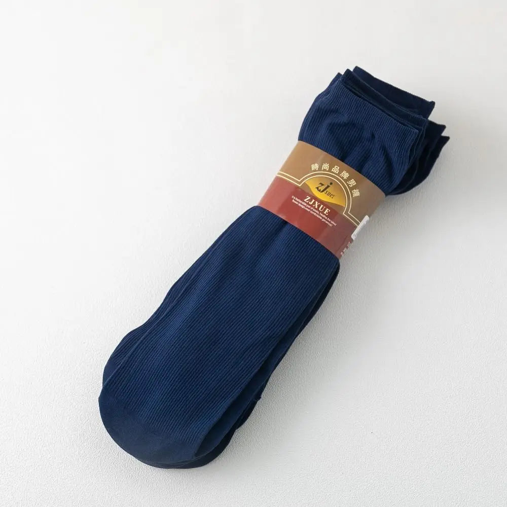 10pairs Men Ice Silk Socks Summer Spring Ultra-thin Socks Solid Business Socks Breathable Soft Socks Ankle Bamboo Fiber Socks