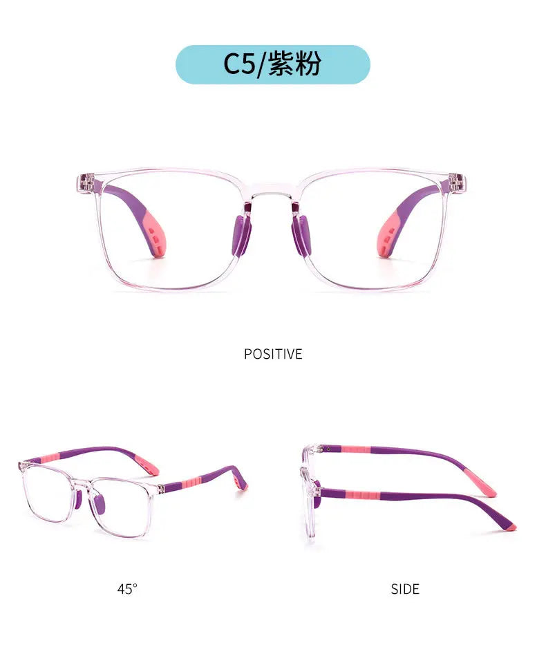 Anti Blue Rays Adolescent Prescription Glasses For The Nearsighted TR90 Safety Boy Girl Short-sight Eyewear 0 -0.5 -0.75 To -6.0