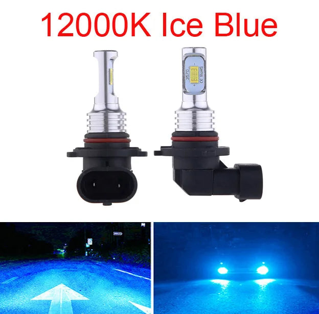 2Pcs Car HB3 LED Bulbs 9005 9006 HB4 Headlight Fog Bulb Lamp Light 6000K  White Automotive Fog Lights Turbo Mini Lamp Headlights