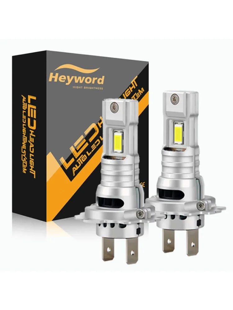 Heyword H7 LED Headlight Bulb Mini Wireless 460W 155000LM 6500K CSP for Car Headlamp Auto Diode Lamps H7 Turbo Led Automobile