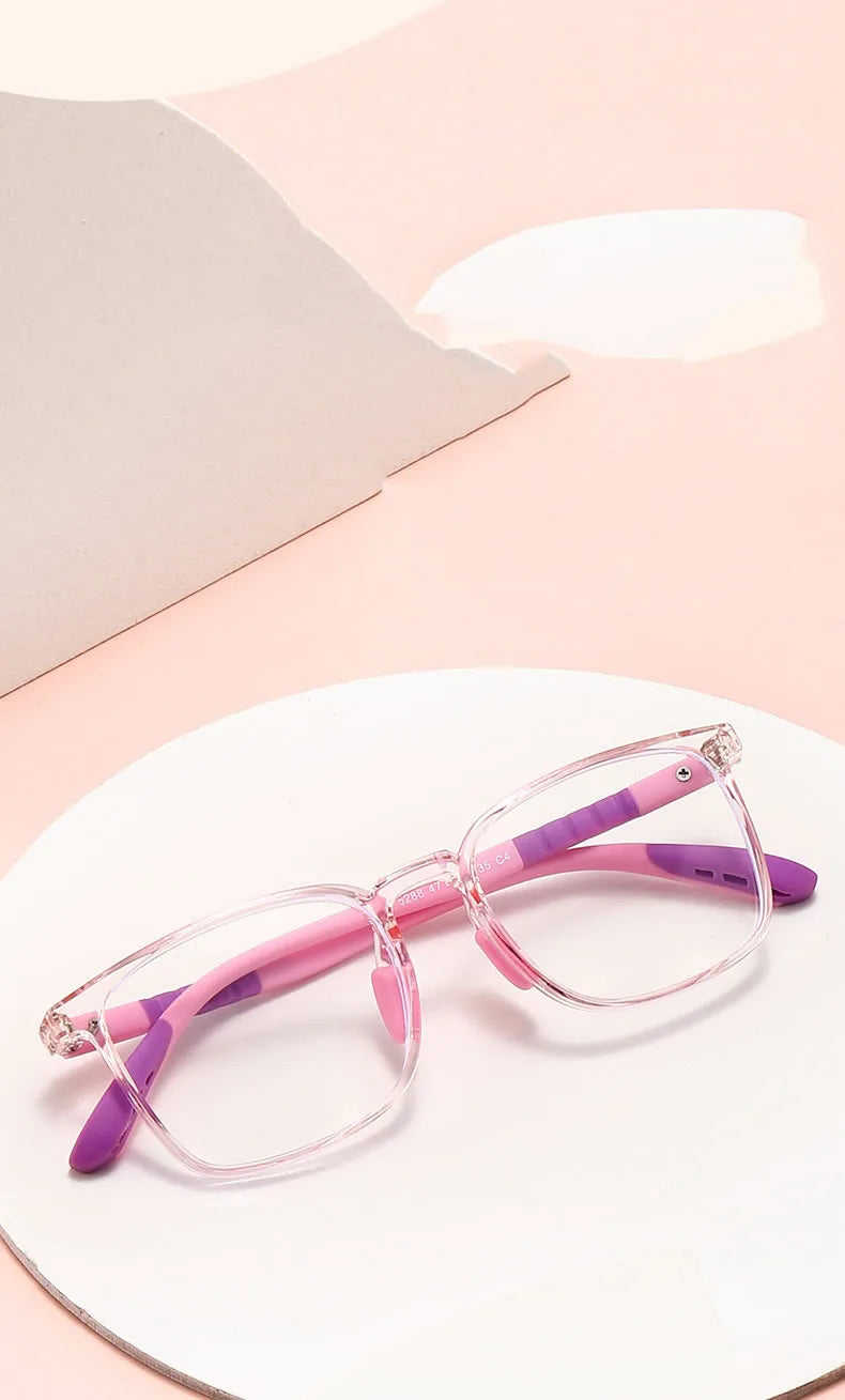 Anti Blue Rays Adolescent Prescription Glasses For The Nearsighted TR90 Safety Boy Girl Short-sight Eyewear 0 -0.5 -0.75 To -6.0