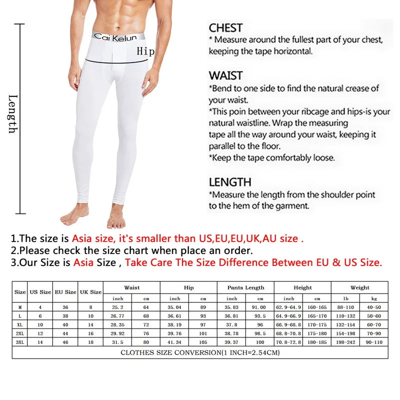 2024 New Men's Tight Sports Pants Slim Pants Autumn And Winter Thermal Pants Plush High Stretch Quick Drying Compression Pants
