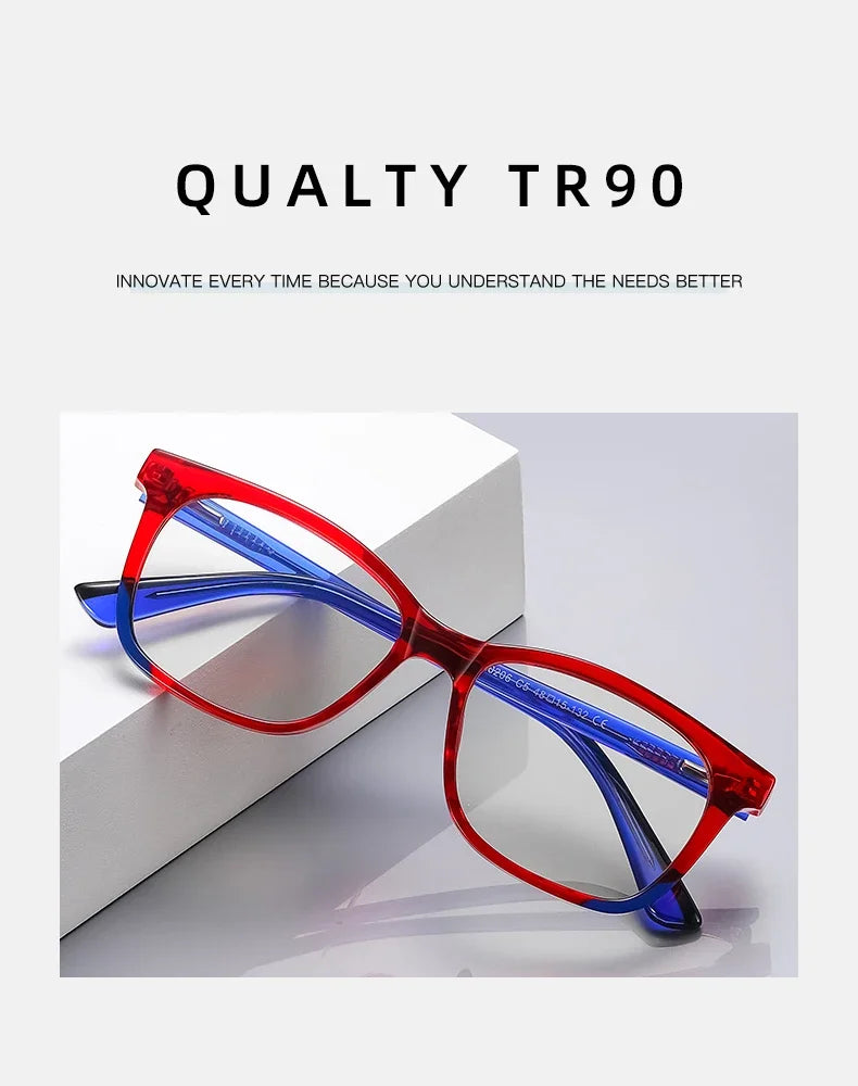 CLLOIO Ultralight Kids Myopia Learn Eyewear Fashion Blue Light Blocking Glasses Teenagers Children Optical Frame