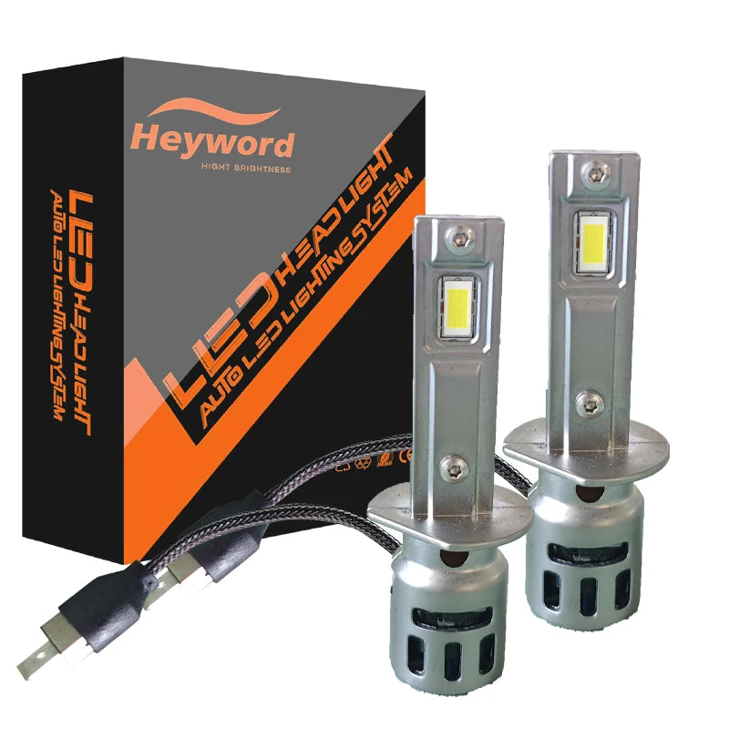 Heyword H7 LED Headlight Bulb Mini Wireless 460W 155000LM 6500K CSP for Car Headlamp Auto Diode Lamps H7 Turbo Led Automobile