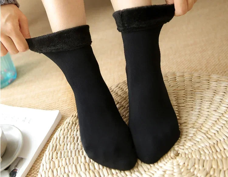 1/2/4/5Pair New Women Winter Thicken Warm Short Socks Thermal Cashmere Wool Socks Nylon Snow Velvet Boots Home Floor Calcetines