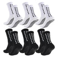 6Pairs men women football grip socks towel bottom sport socks rugby soccer cycling running Exercise athletic socks