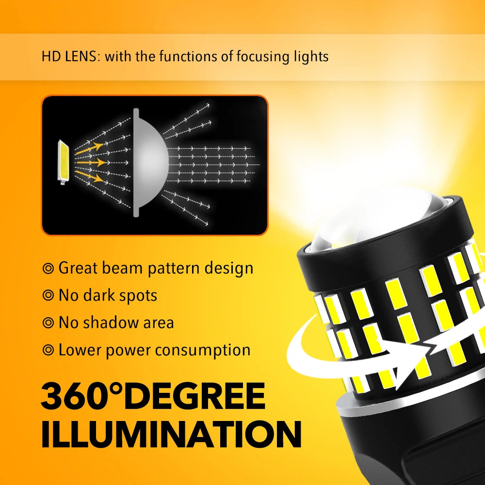 2Pcs T20 LED Canbus 7443 W21/5W LED Bulb for Opel Zafira Astra J Insignia Vivaro 2019 W21W LED Position Light DRL Driving Lamp