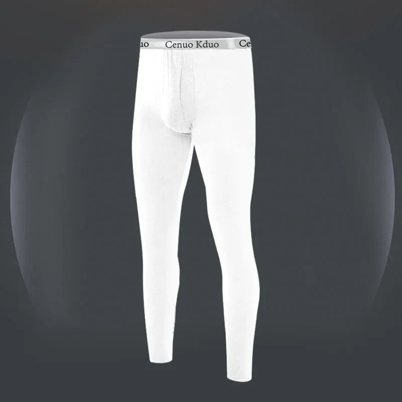 2024 New Men's Tight Sports Pants Slim Pants Autumn And Winter Thermal Pants Plush High Stretch Quick Drying Compression Pants