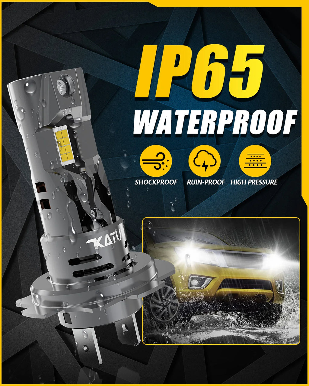 2x H7 LED Headlight Bulb Mini Wireless 100W 20000LM 6500K for Car Headlamp Auto Diode Lamps H7 Turbo Led 12V Automobile